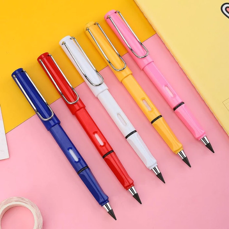 Product image KAHASIL - Pensil Abadi Tanpa Batas Tidak Bisa Habis Ajaib Plus Penghapus Untuk Menulis Menggambar all variant BIRU